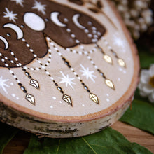 Load image into Gallery viewer, Magical Moth & Moon - Large Wooden Hanging Ornament
