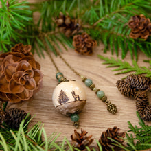 Load image into Gallery viewer, Magical Forest Landscape - Wooden Pendulum