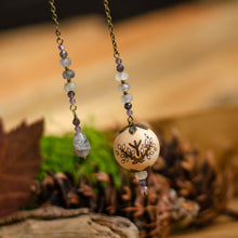 Load image into Gallery viewer, Algiz Rune - Wooden Pendulum