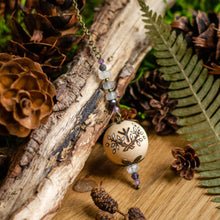 Load image into Gallery viewer, Algiz Rune - Wooden Pendulum