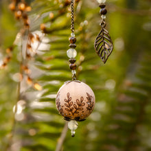 Load image into Gallery viewer, Florals & Leaves - Wooden Pendulum