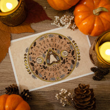 Load image into Gallery viewer, Moth & Moon Ouija Board - Witchy Art Print