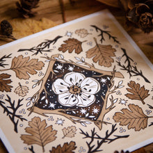 Load image into Gallery viewer, Flow Ogham Oracle - Mandala Art Print