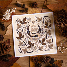 Load image into Gallery viewer, Flow Ogham Oracle - Mandala Art Print