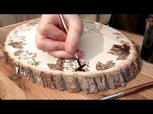 Load and play video in Gallery viewer, 'Star Blossom' - The Star Tarot Card - Original Wood Slice Art