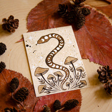 Load image into Gallery viewer, Serpent &amp; Mushrooms - ACEO Print
