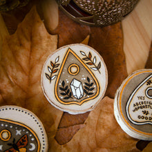 Load image into Gallery viewer, Mini Ouija Planchettes - Wooden Amulet Pack

