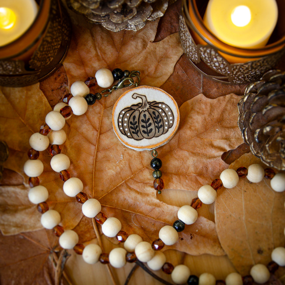 Halloween Pumpkin - Meditation Beads