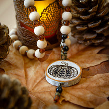 Load image into Gallery viewer, Halloween Pumpkin - Meditation Beads
