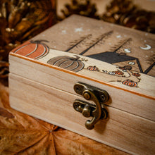 Load image into Gallery viewer, Pumpkin Cabin - Wooden Tarot Box
