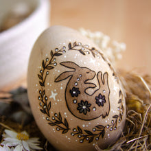 Load image into Gallery viewer, &#39;A Bunny&#39;s Dream&#39; - Spring Decor - Large Wooden Egg
