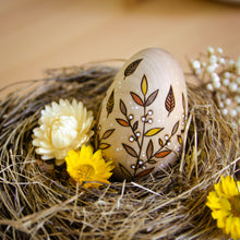 Load image into Gallery viewer, &#39;Amber Meadows&#39; - Spring Decor - Medium Wooden Egg
