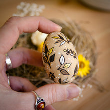 Load image into Gallery viewer, &#39;Golden Growth&#39; - Spring Decor - Small Wooden Egg
