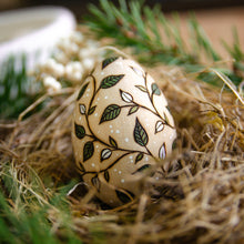 Load image into Gallery viewer, &#39;Sylvan Swirls&#39; - Spring Decor - Small Wooden Egg
