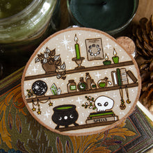 Load image into Gallery viewer, Witchy Shelves - Large Wooden Hanging Ornament
