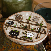 Load image into Gallery viewer, Witchy Shelves - Large Wooden Hanging Ornament
