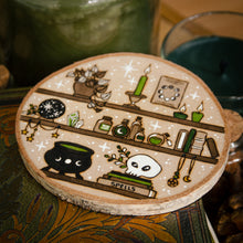 Load image into Gallery viewer, Witchy Shelves - Large Wooden Hanging Ornament

