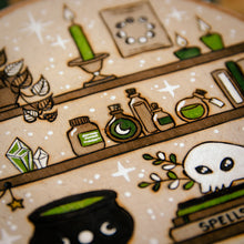 Load image into Gallery viewer, Witchy Shelves - Large Wooden Hanging Ornament
