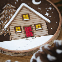 Load image into Gallery viewer, Cozy Cabin - Large Wooden Hanging Ornament
