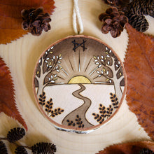 Load image into Gallery viewer, Dawn &amp; Dagaz - Medium Wooden Ornament
