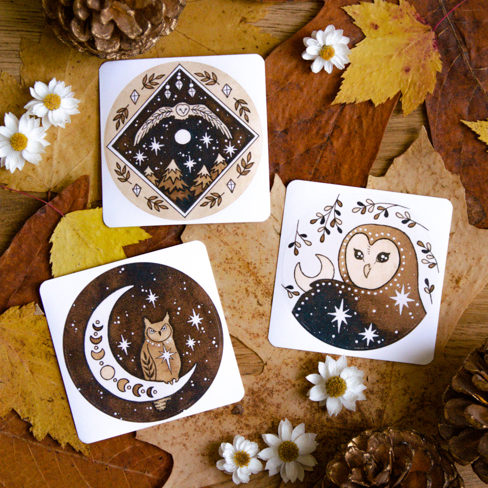 Magical Owls - Sticker Pack