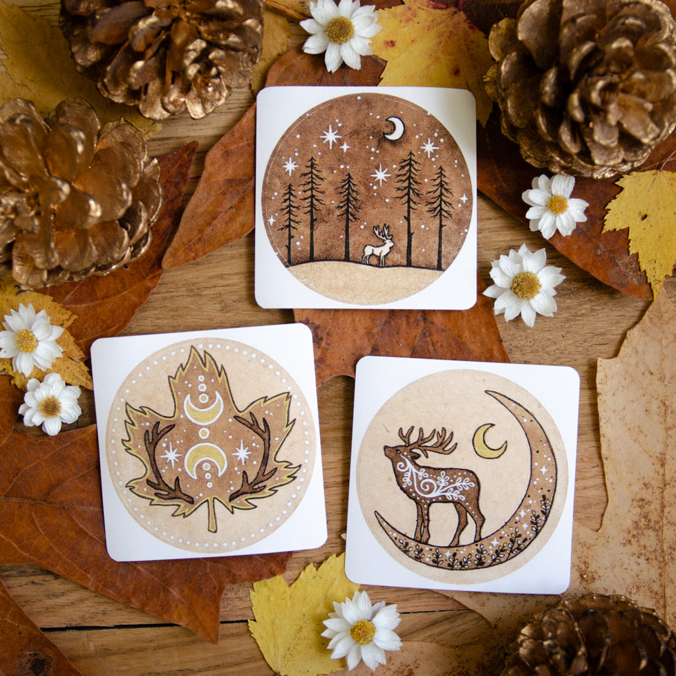 Deer & Antlers - Sticker Pack