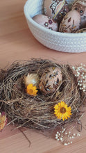 Load and play video in Gallery viewer, &#39;Golden Growth&#39; - Spring Decor - Small Wooden Egg
