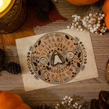 Load image into Gallery viewer, Moth &amp; Moon Ouija Board - ACEO Print
