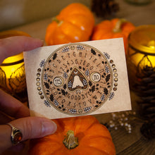Load image into Gallery viewer, Moth &amp; Moon Ouija Board - ACEO Mini Print
