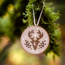 Load image into Gallery viewer, Whimsical Stag - Medium Wooden Ornament
