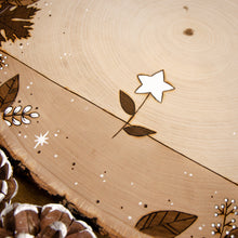 Load image into Gallery viewer, &#39;Star Blossom&#39; - The Star Tarot Card - Original Wood Slice Art
