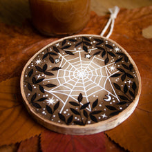 Load image into Gallery viewer, Magical Spiderweb - Large Wooden Hanging Ornament
