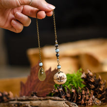 Load image into Gallery viewer, Magical Moth &amp; Moon - Wooden Pendulum
